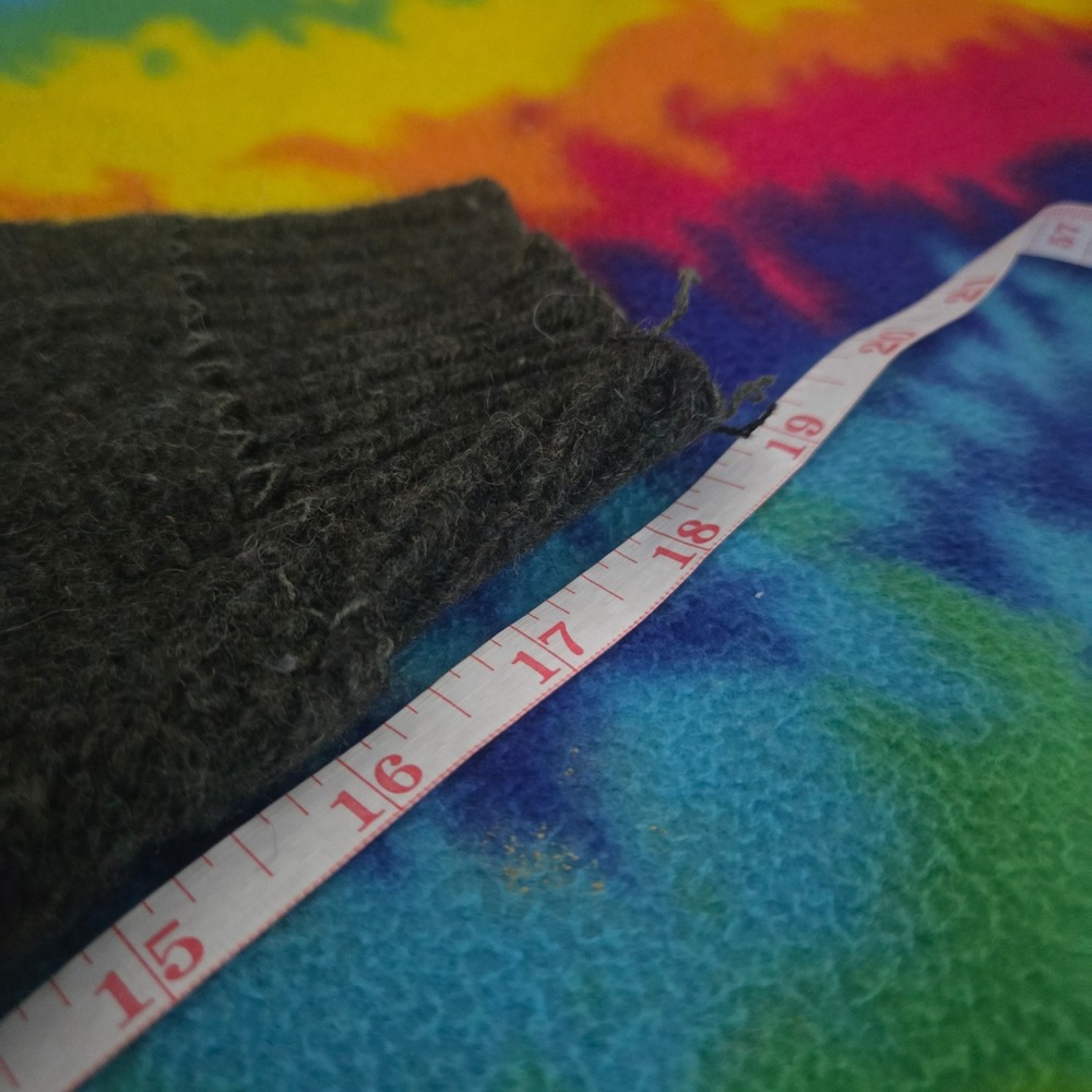 Vintage 90s Eddie Bauer Mens XL Recycled Wool Crewneck Sweater USA Green Striped - Picture 7 of 7